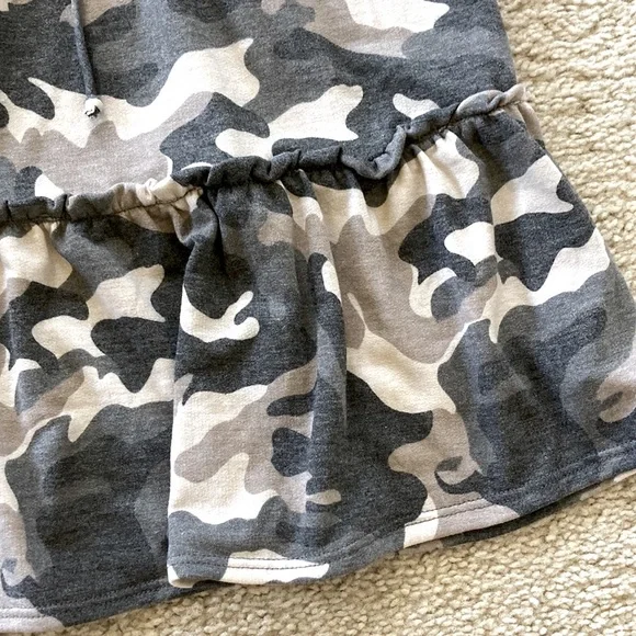 Camo Print Tiered Mini Skirt - Picture 5 of 7